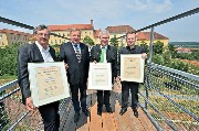 Groansicht DI Karl Amtmann, Brgermeister Werner Gutzwar, LTP Franz Majcen, Mag. Dr. Erik Hilzensauer (BDA)